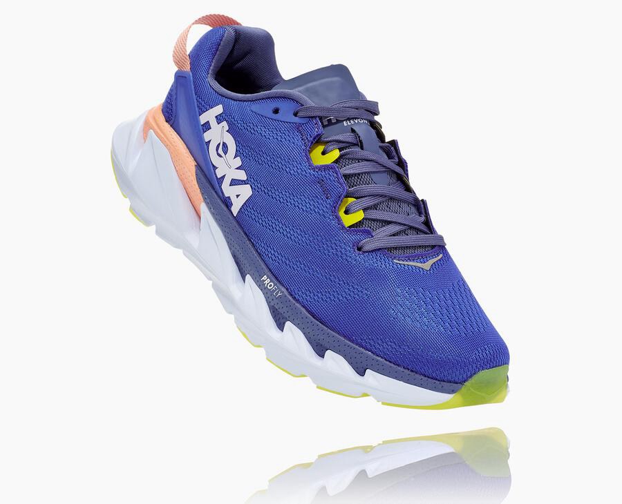 Hoka One One Løbesko Dame - Elevon 2 - Blå/Hvide - 491358MCJ